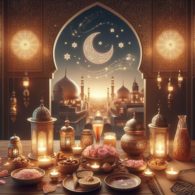 Ramadan Kareem Spreid liefde Spreid licht Spreid hoop