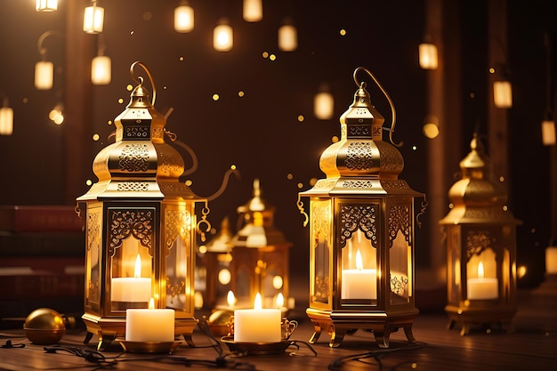 Ramadan Kareem traditional islamic festival religious background