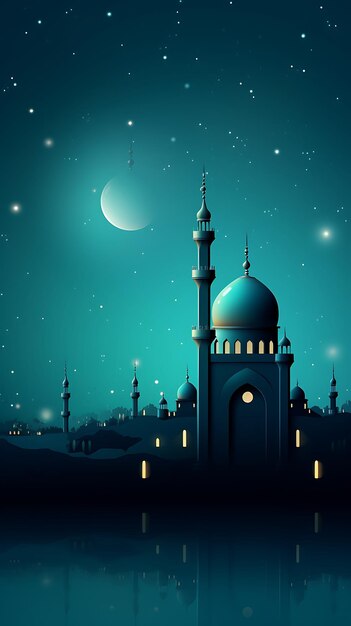 Ramadan kareem traditionele islamitische mobiele behang