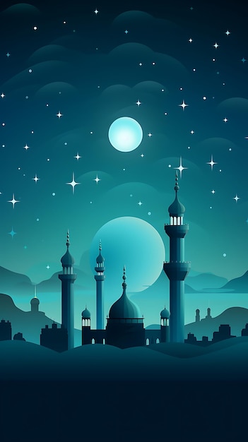 Ramadan kareem traditionele islamitische mobiele behang