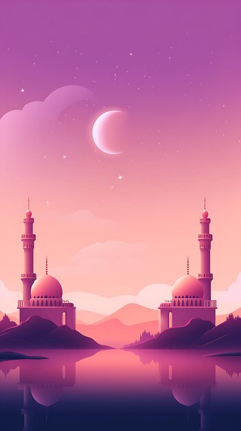 Ramadan kareem traditionele islamitische mobiele behang