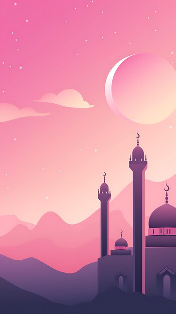 Ramadan kareem traditionele islamitische mobiele behang