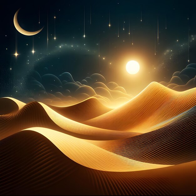 Ramadan Kareems greeting card Ai generated Ramadan background Generative AI