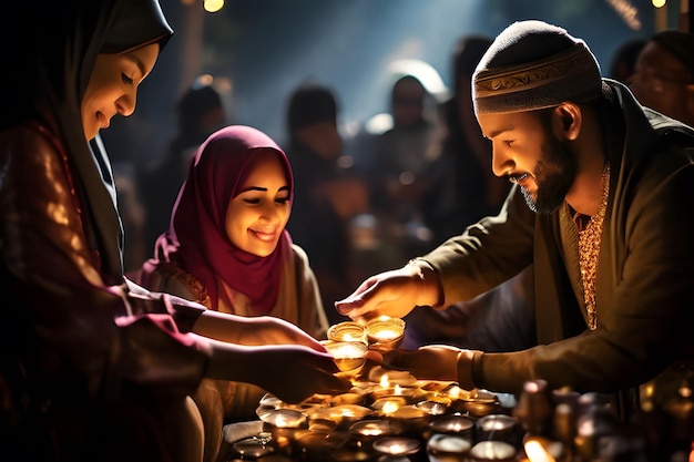 Ramadan of Kindness People Distributing Food and Essentials to Those in Need A Sense of Compassion