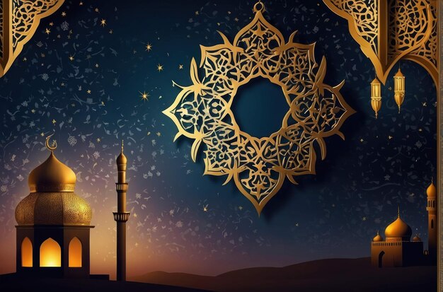 Foto lanterna e decorazione del ramadan