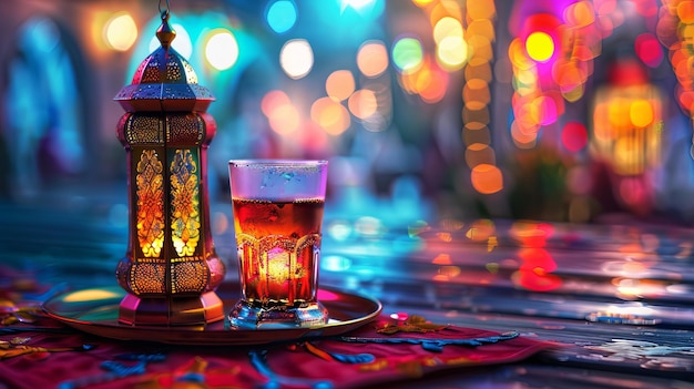 Ramadan liquid obstruct very nice colorful background with reality ar 169 v 6 Job ID 82cdd6e396b44e8caa3f95d859342953