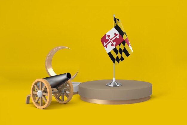 Ramadan maryland with cannon and crescent