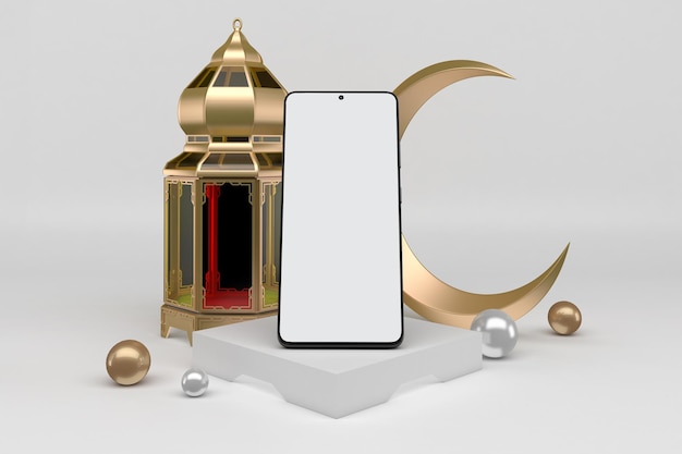 Ramadan Mobile V.2 voorzijde op witte achtergrond