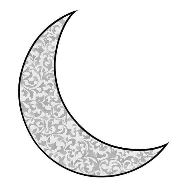 Ramadan Moon Arabic coloring book page