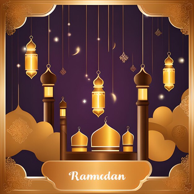 Premium AI Image Ramadan Mubarak 2024 pictures