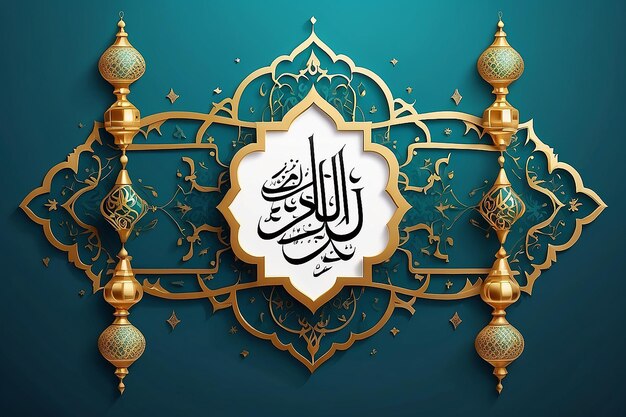Foto ramadan mubarak carte di auguri in calligrafia araba ramadan generoso