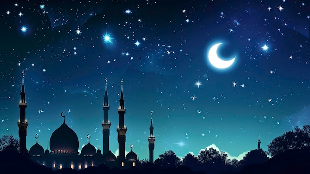 Ramadan Mubarak behang voor Eid Mubarak