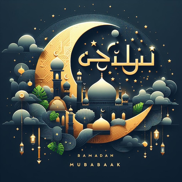 Ramadan Mubarak is de dag van de Ramadan.