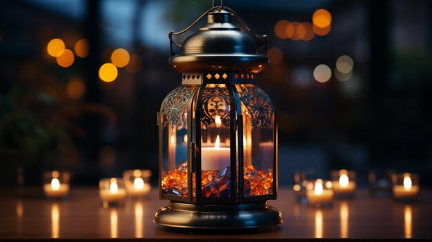 Foto ramadan mubarak lamp