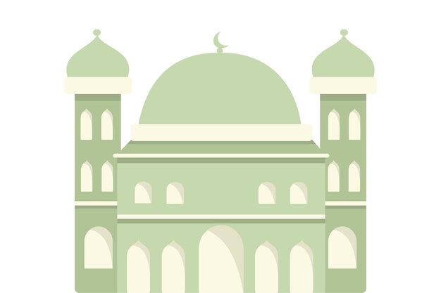 Ramadan Mubarak Mosque Mosque Illustration in different Styles Mosque an white background 89