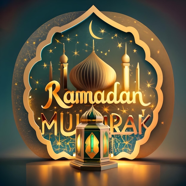 Ramadan mubarak sjabloonontwerp