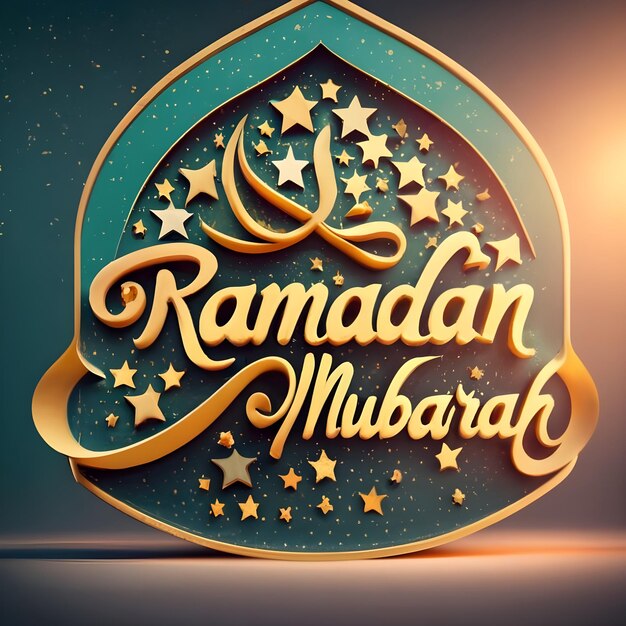 Foto progettazione del modello di ramadan mubarak