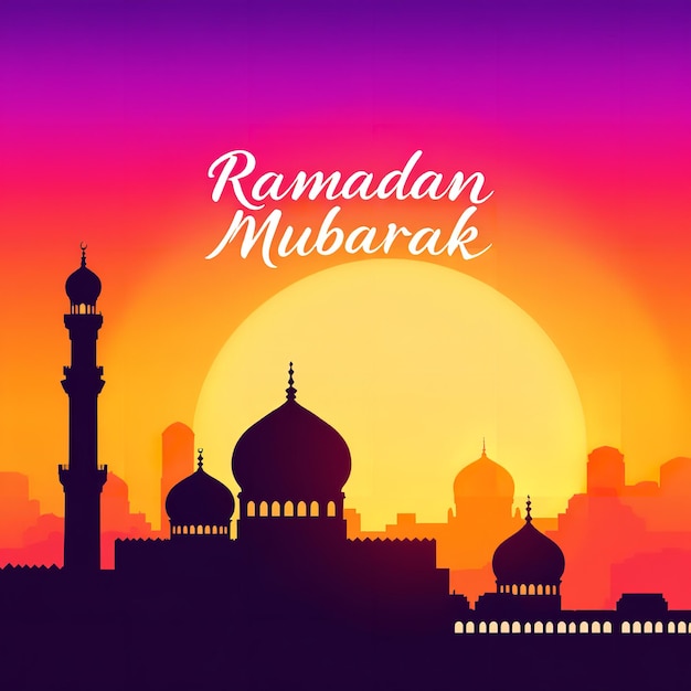 Ramadan Mubarak zonsondergang