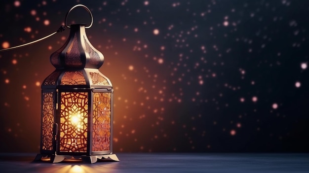 Ramadan Muslim Holiday Background Ai generative