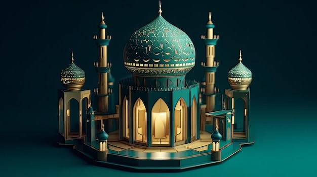 Ramadan The ninth month of Islamic calendar Observed by Muslims around world as A month of fasting prayer repercussions society Month commemorating first verses of Prophet Muhammad ai generated art