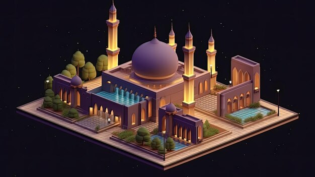 Ramadan The ninth month of Islamic calendar Observed by Muslims around world as A month of fasting prayer repercussions society Month commemorating first verses of Prophet Muhammad ai generated art