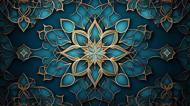 ramadan ornament lamp pattern background design