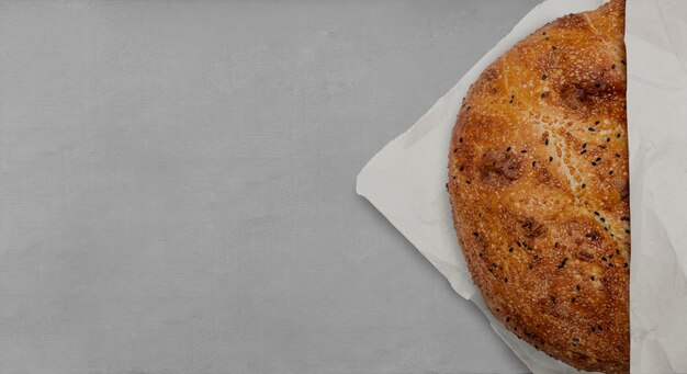 ramadan pita on isolated white background. Traditional Ramadan bread.