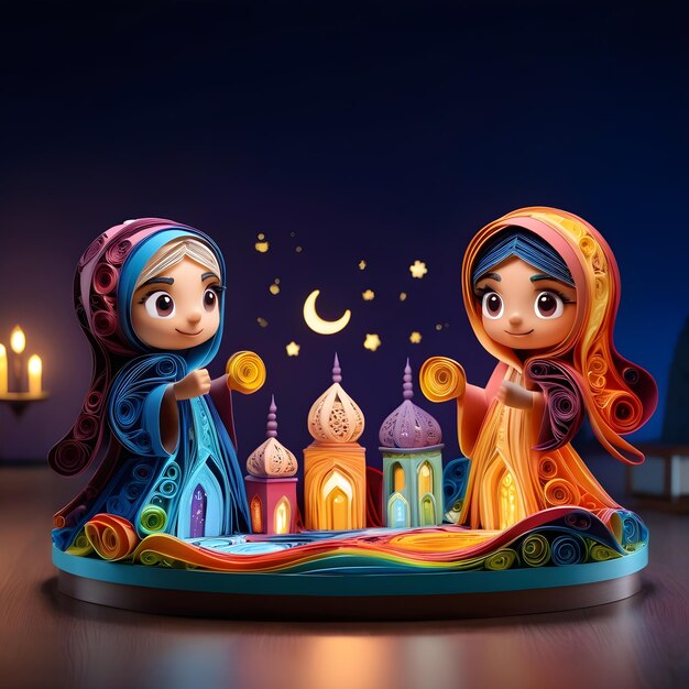 Photo ramadan quilling