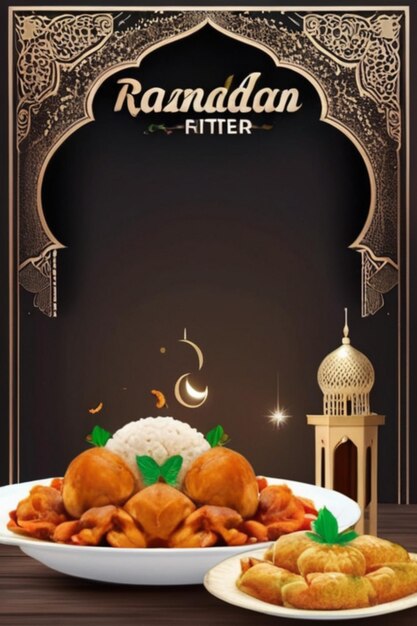 Ramadan special food menu Ifter menu card