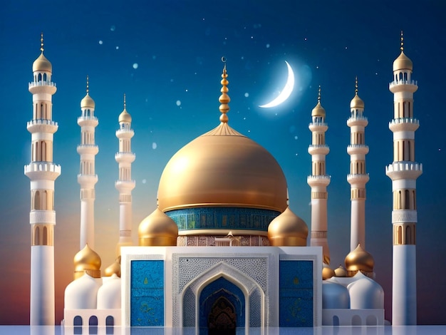 Ramadan Special Islamic Mosque Abstract Background