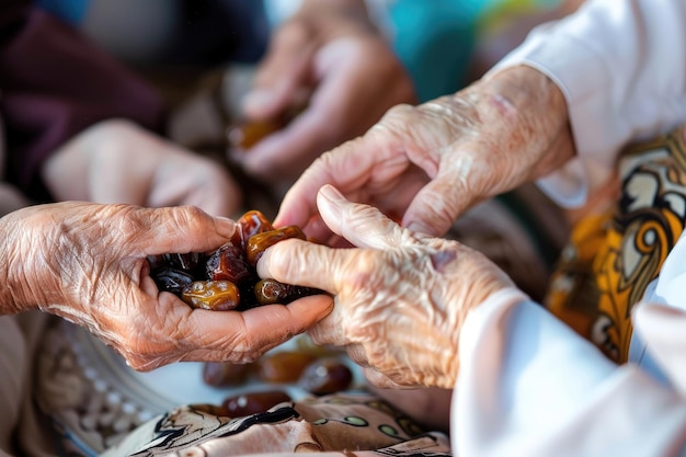 Ramadan Tradition Gulf Family Sharing Dates