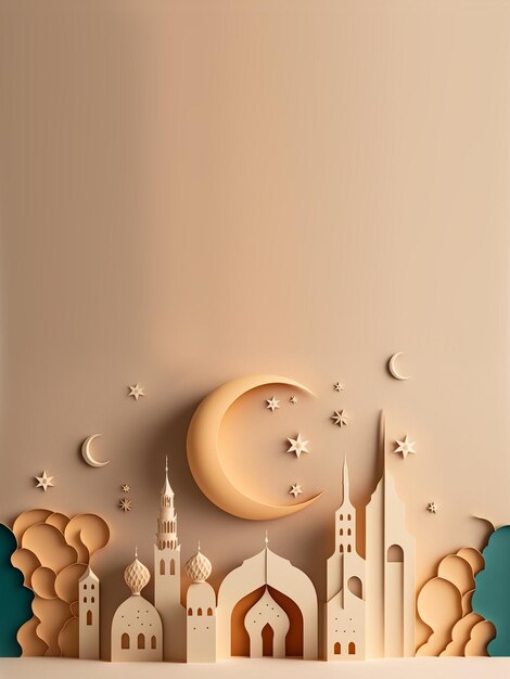 Ramadan Vibes 3D Background