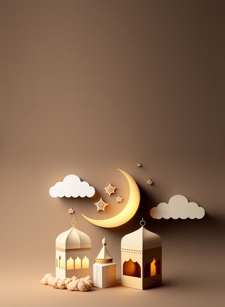 Ramadan Vibes 3D Background