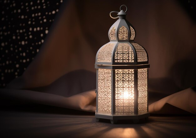 gold ramadan lantern