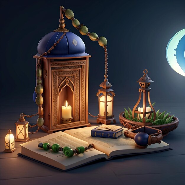 a ramadan with book