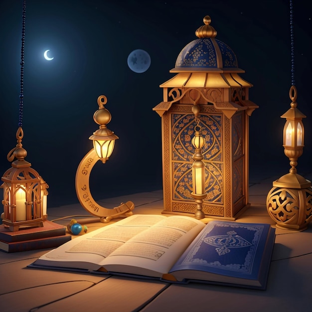 a ramadan with book