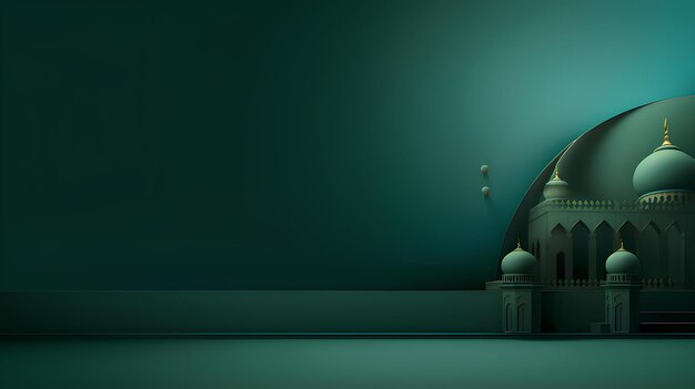 Ramadanthemed green background