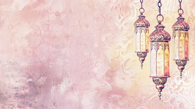 ramadhan desktop wallpaper pastel color