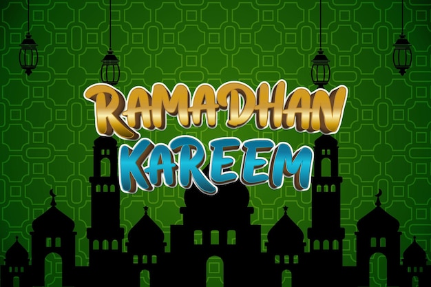 Foto ramadhan kareem achtergrond