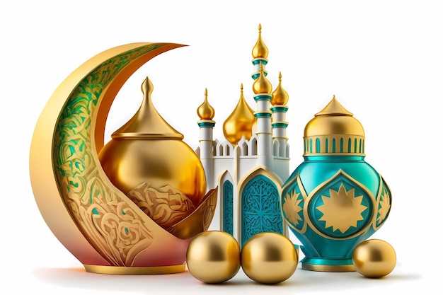 Ramadhan Kareem Decoration,3D Illustration