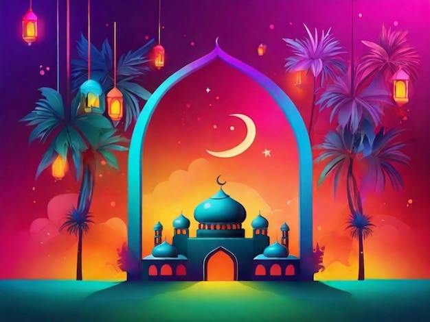 Ramadhan mubarak background