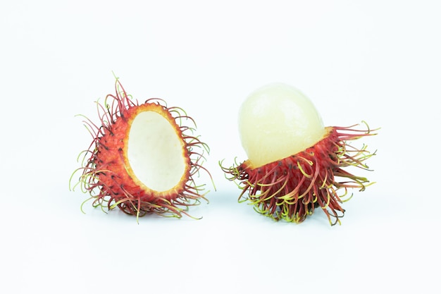 고립 된 rambutan 아시아 과일