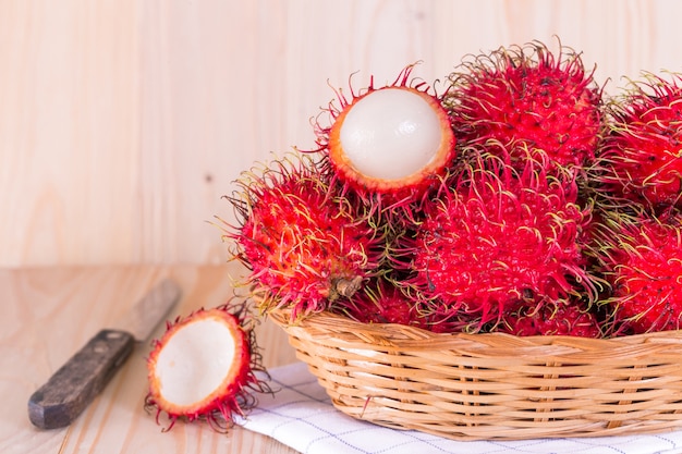 Rambutan fruit van thailand