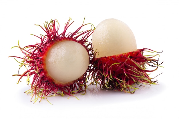 Rambutan sweet fruit isolated