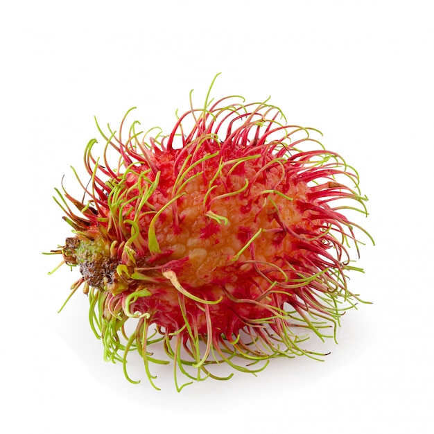 Rambutan sweet fruit isolated 