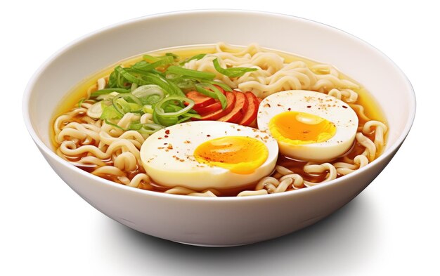 Premium AI Image | Ramen on a Blank White Stage Isolated on Transparent ...