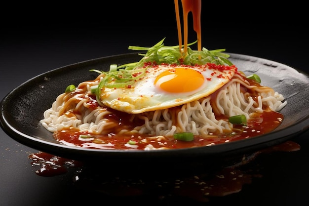 Photo ramen delight noodle pleasure