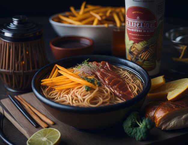 Ramen french fries