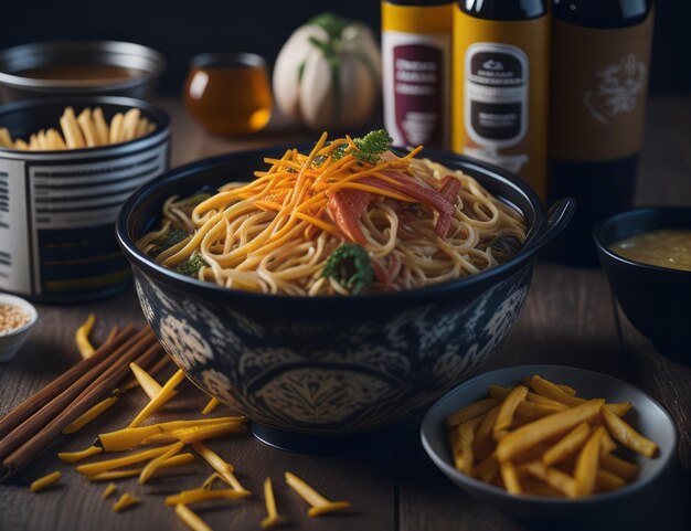 Ramen french fries