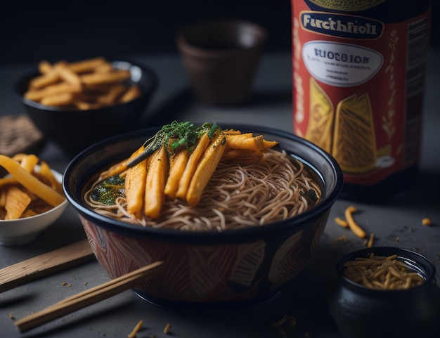 Ramen french fries